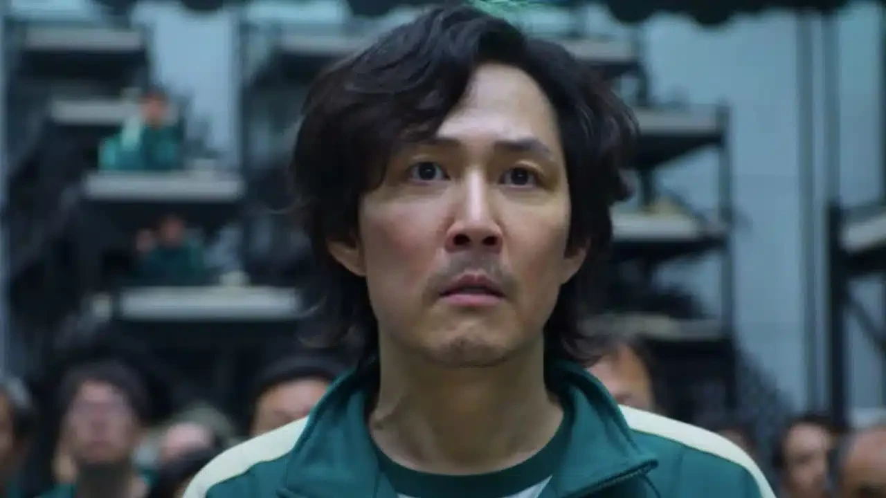 Lee Jung-jae in a still from the Squid Games