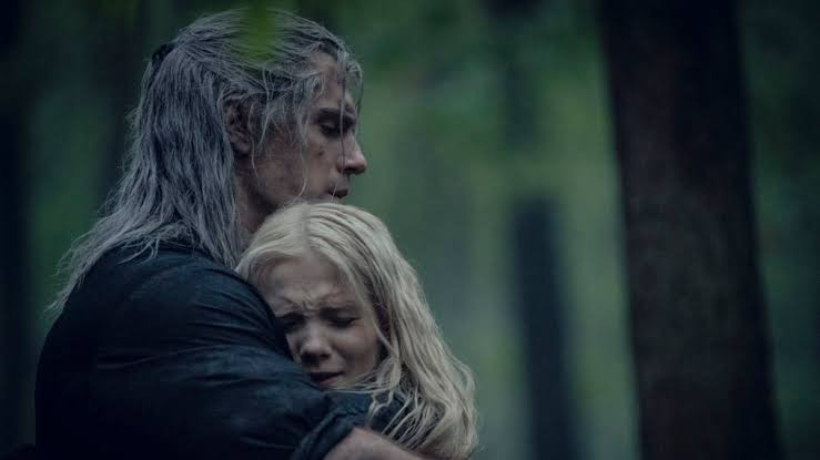 Geralt and Ciri in The Witcher 