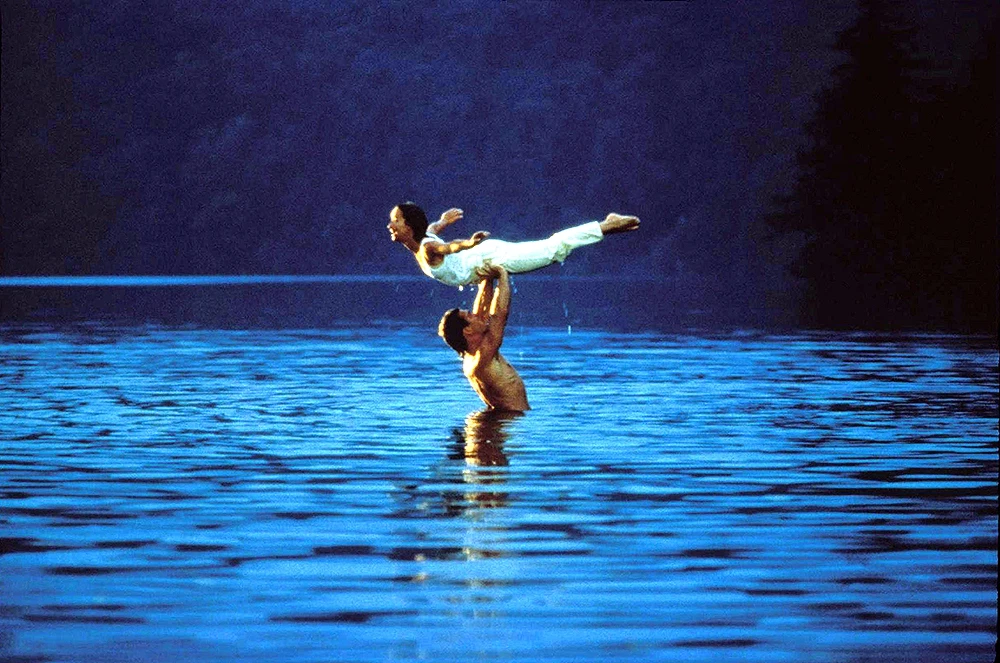 The iconic lake scene from Dirty Dancing