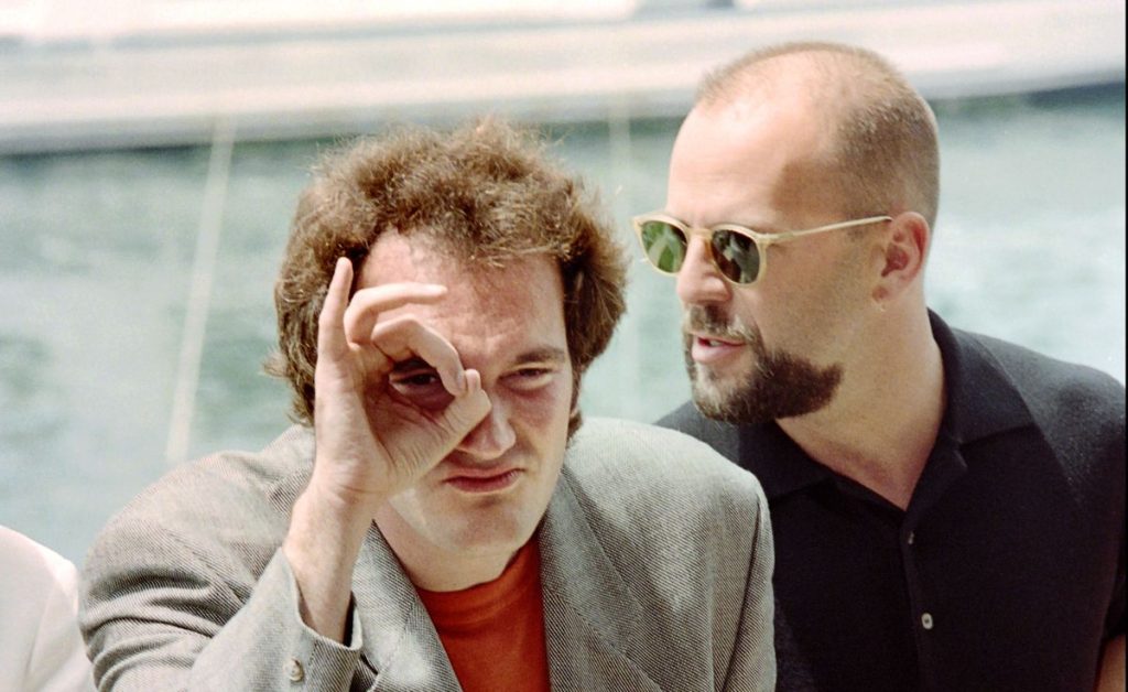 Quentin Tarantino and Bruce Willis