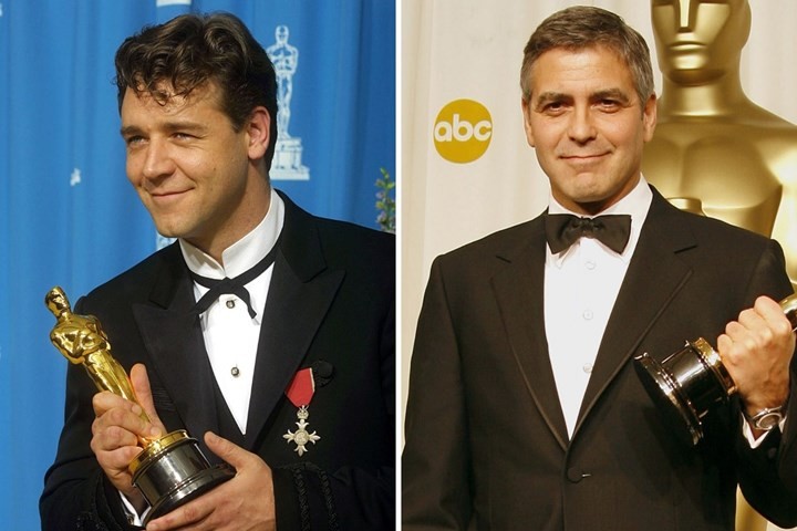Russell Crowe and George Clooney