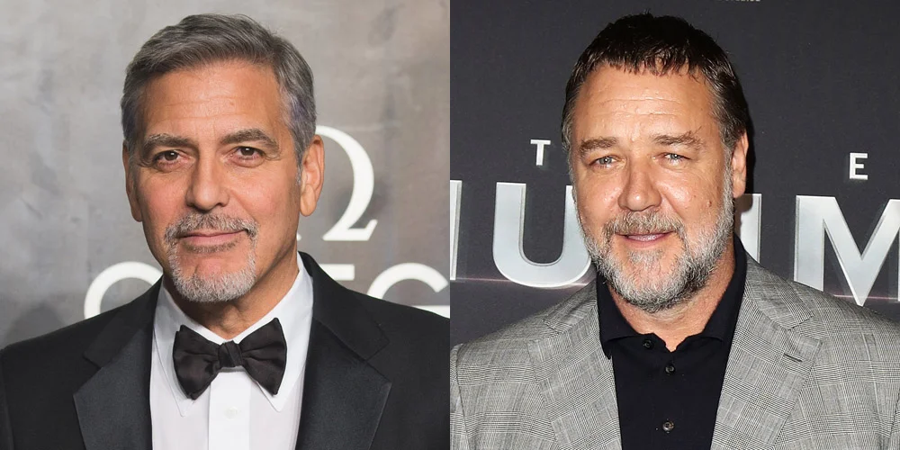 George Clooney and Russell Crowe