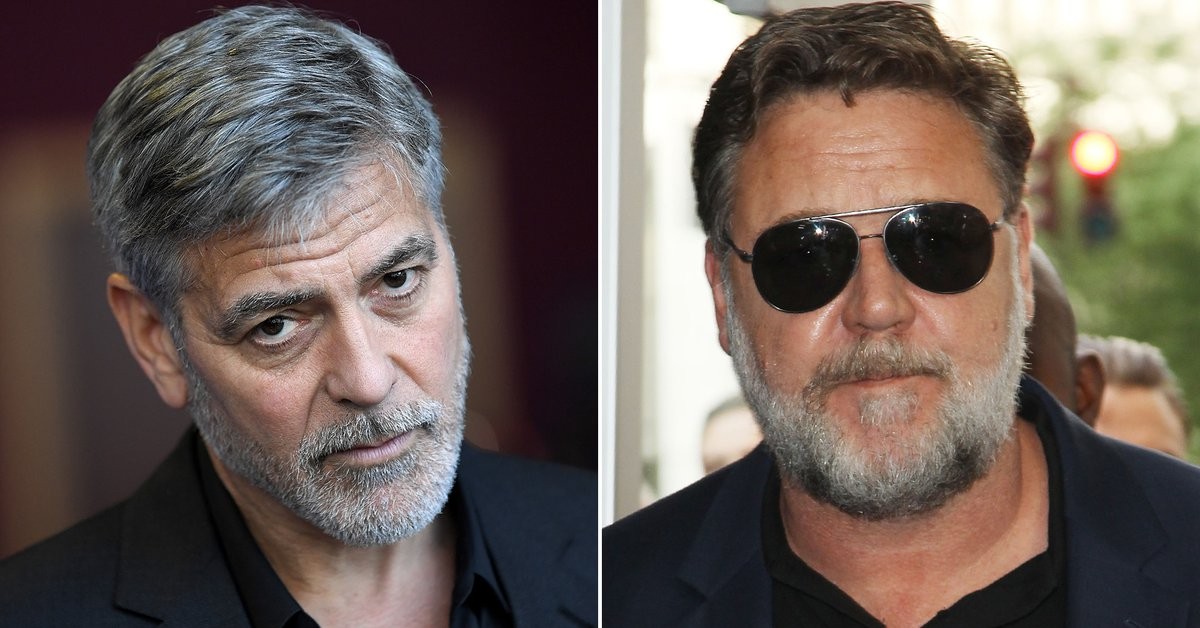 George Clooney and Russell Crowe