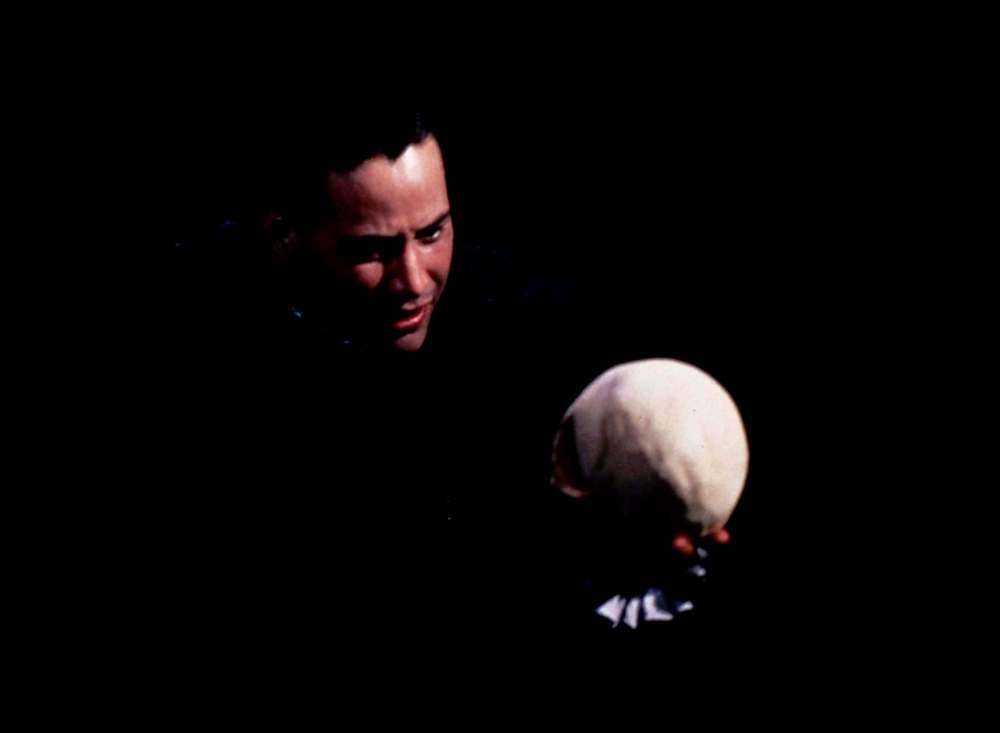 Keanu Reeves in Hamlet play 
