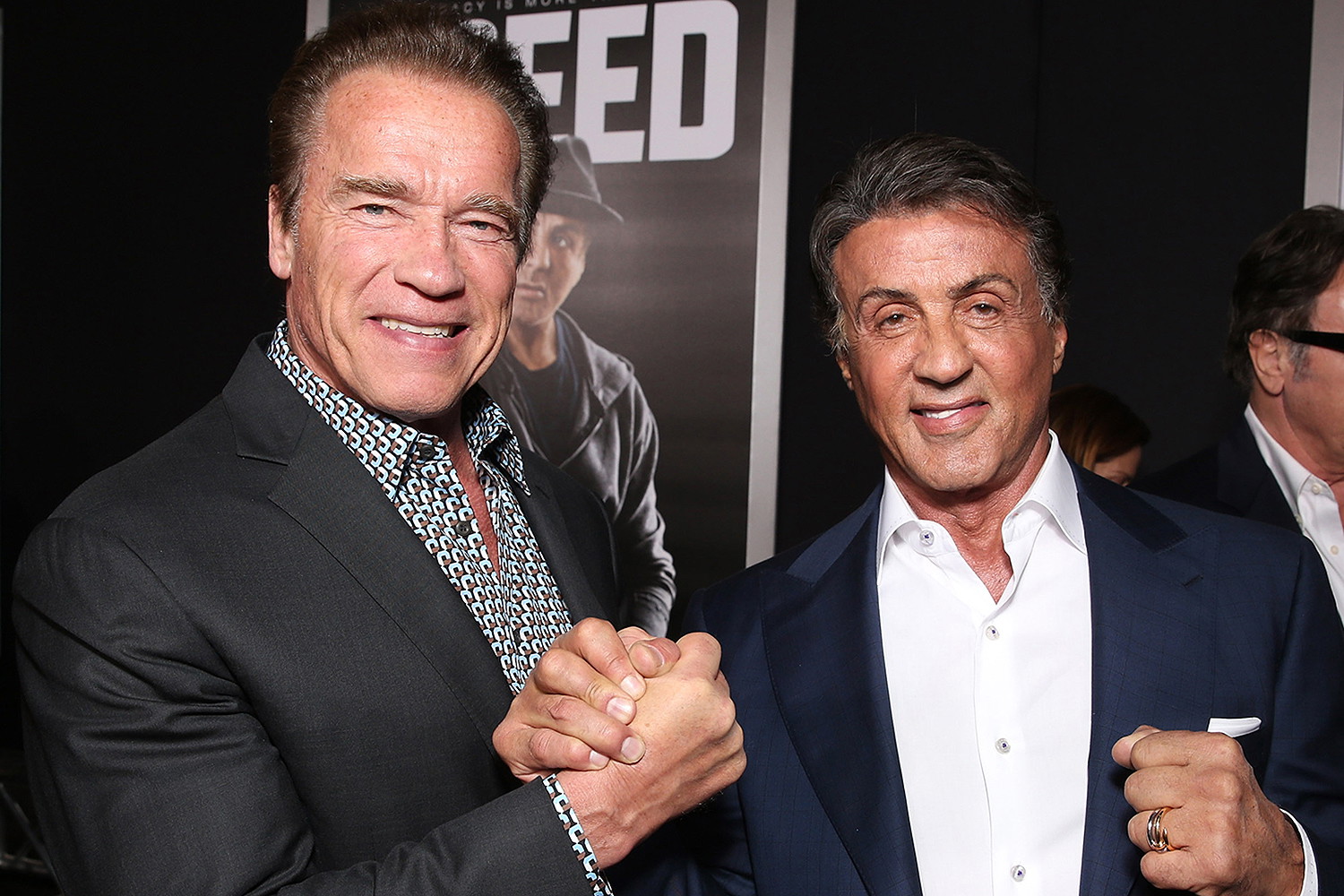 The infamous Arnold Schwarzenegger and Sylvester Stallone rivalry