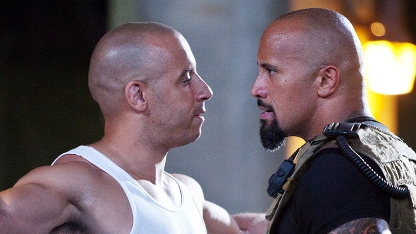 Dwayne Johnson And Vin Diesel from fast and the furious