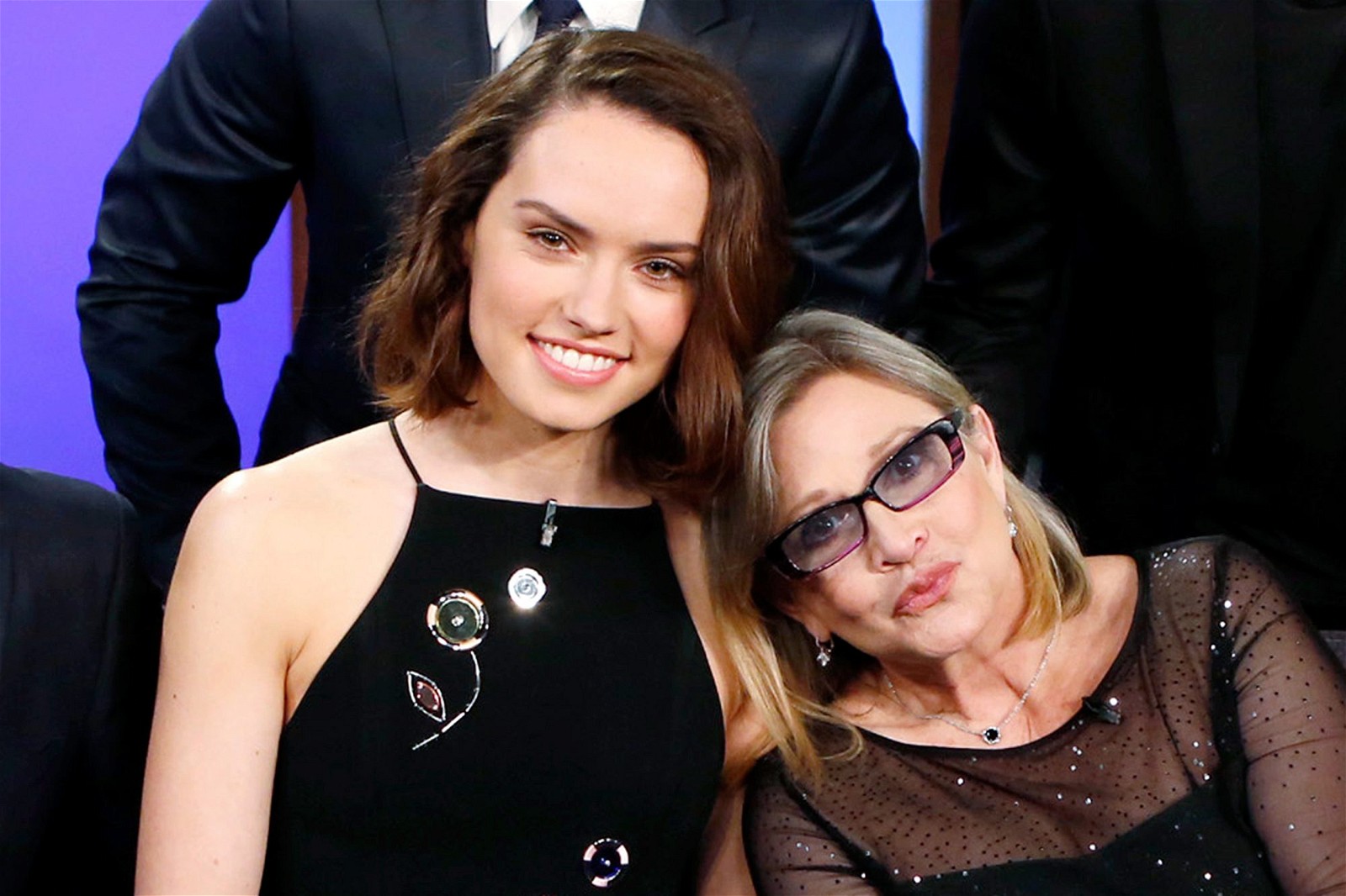 Carrie Fisher and Daisy Ridley