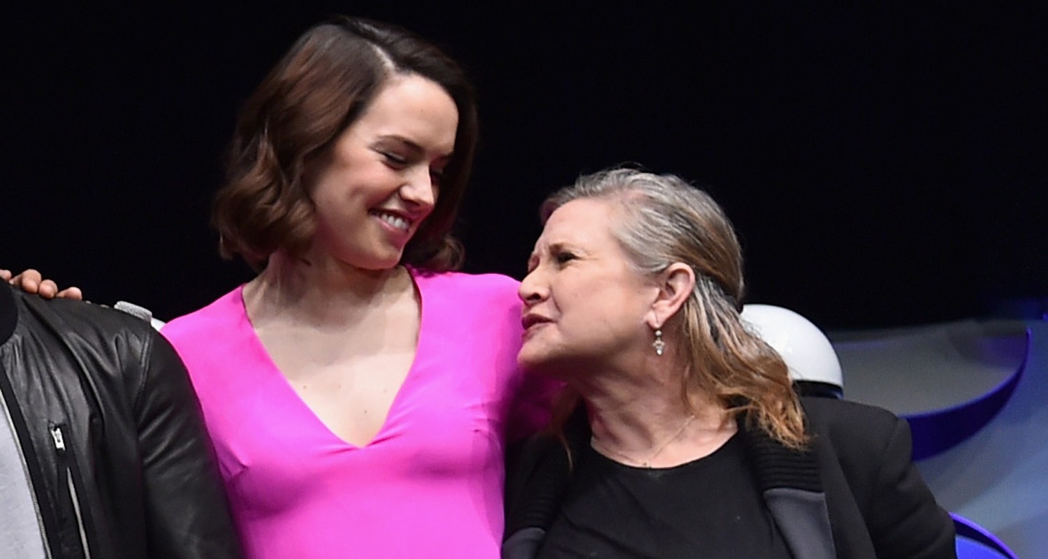 Carrie Fisher and Daisy Ridley