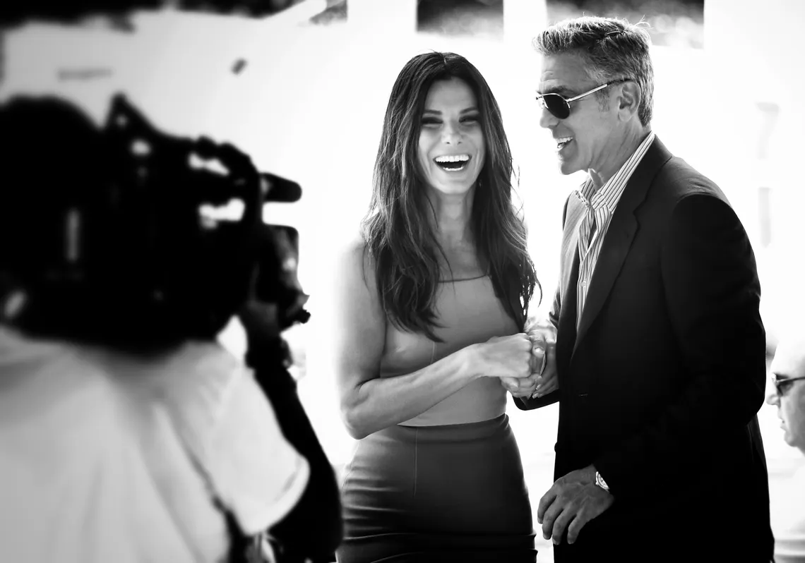 Sandra Bullock and George Clooney