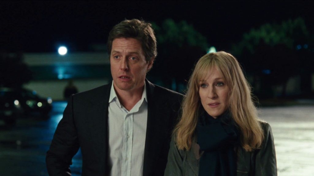 Hugh Grant and Sarah Jessica Parker in a still from Did You Hear About the Morgans?