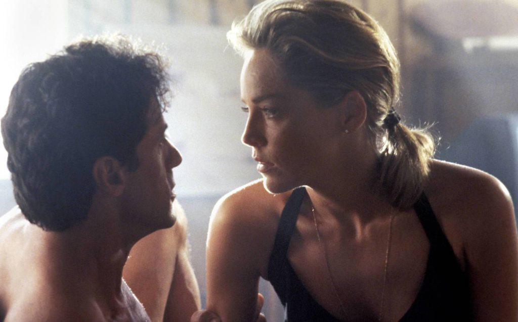 Sylvester Stallone and Sharon Stone