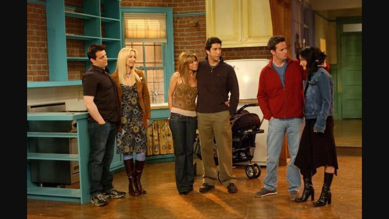 Still from the last episode of FRIENDS