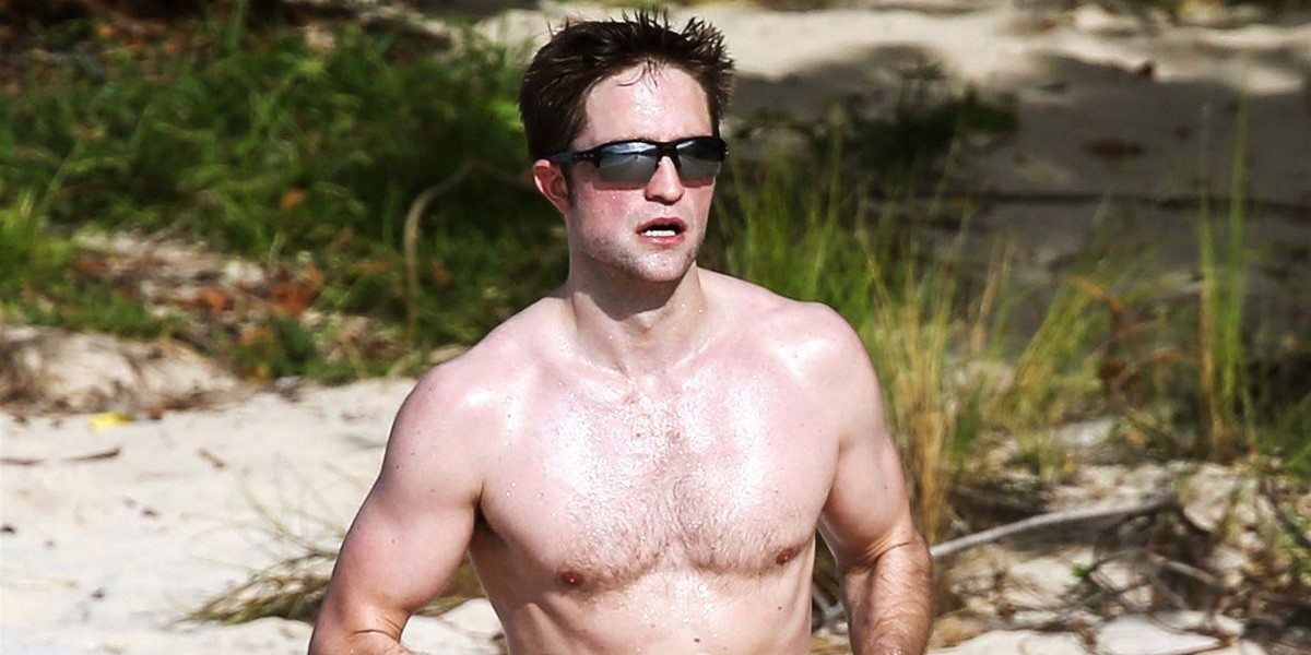 Robert Pattinson during a workout