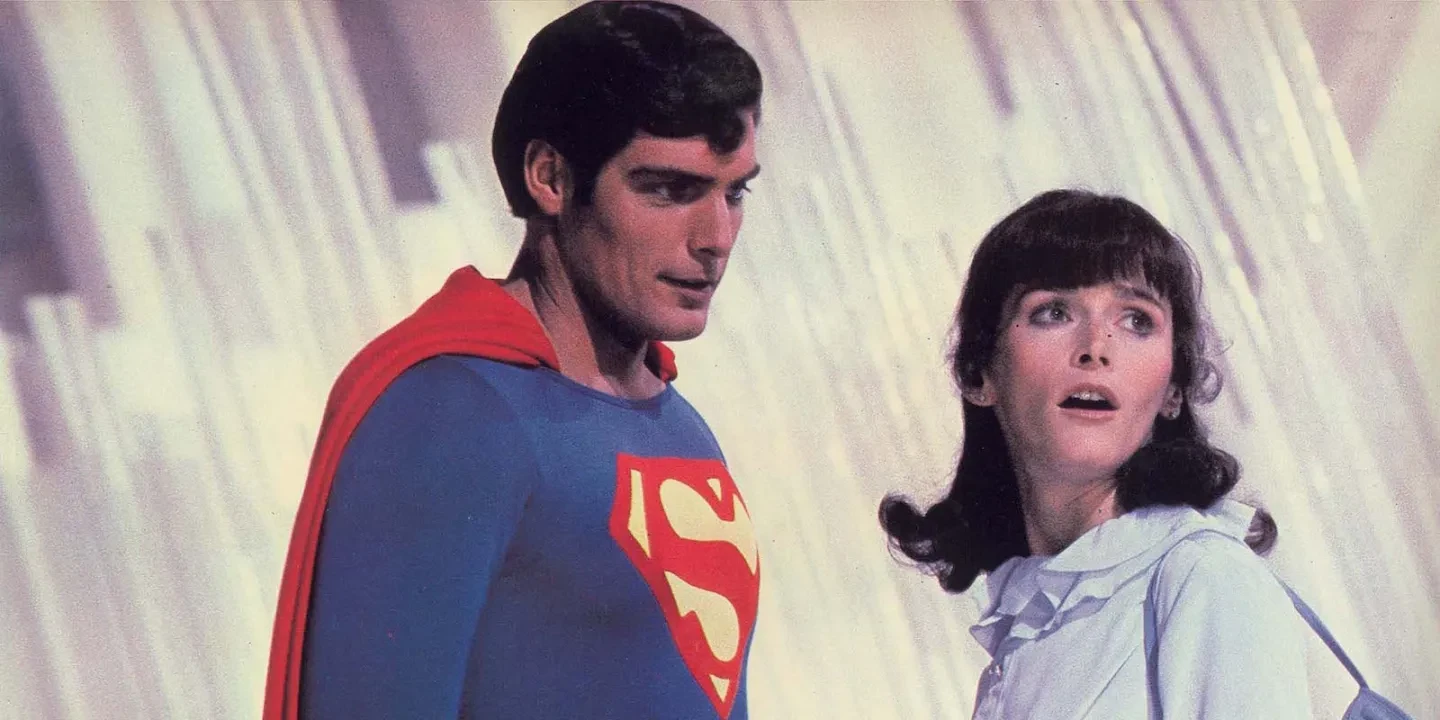 Margot Kidder and Christopher Reeve in Superman
