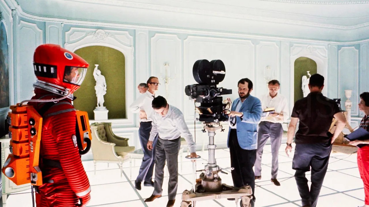 Stanley Kubrick directing 2001 A Space Odyssey