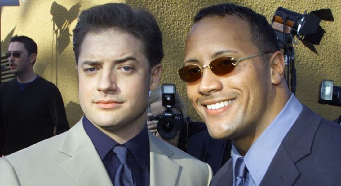 Dwayne Johnson and Brendan Fraser