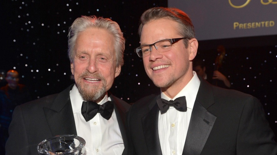 Matt Damon and Michael Douglas