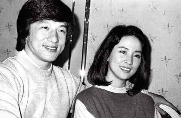 Jackie Chan and his wife 