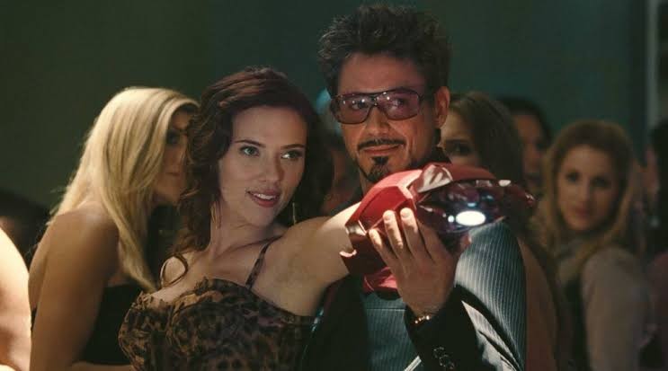 Scarlett Johansson and Robert Downey Jr. in the MCU