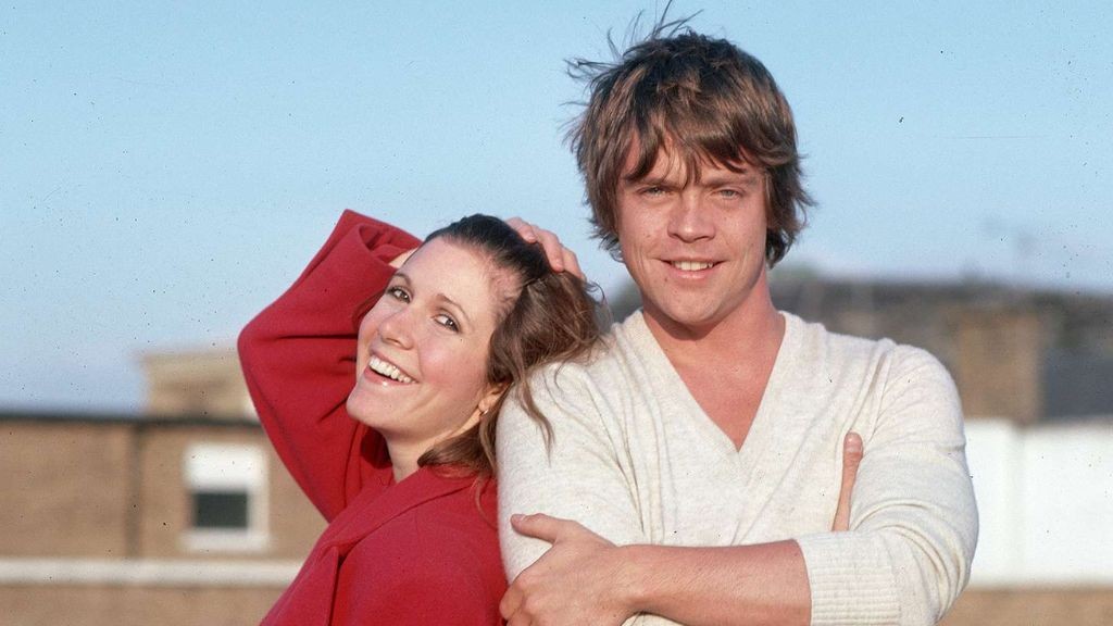Carrie Fisher with Mark Hamill