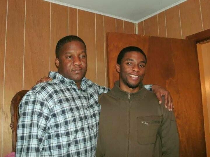 Chadwick Boseman with his elder brother Derrick Boseman 