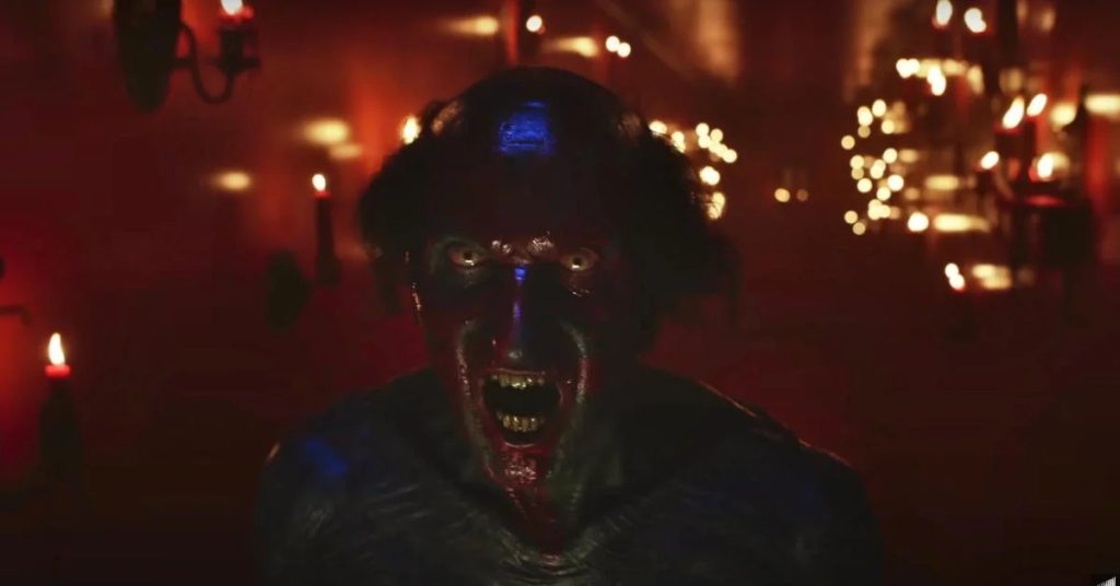 A red demonic entity 