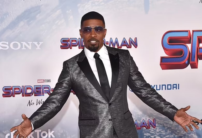 Jamie Foxx at the premiere of Spider-Man: No Way Home