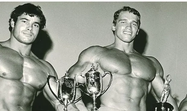 Franco Columbu with Arnold Schwarzenegger