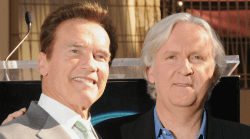 Arnold Schwarzenegger  and James Cameron 