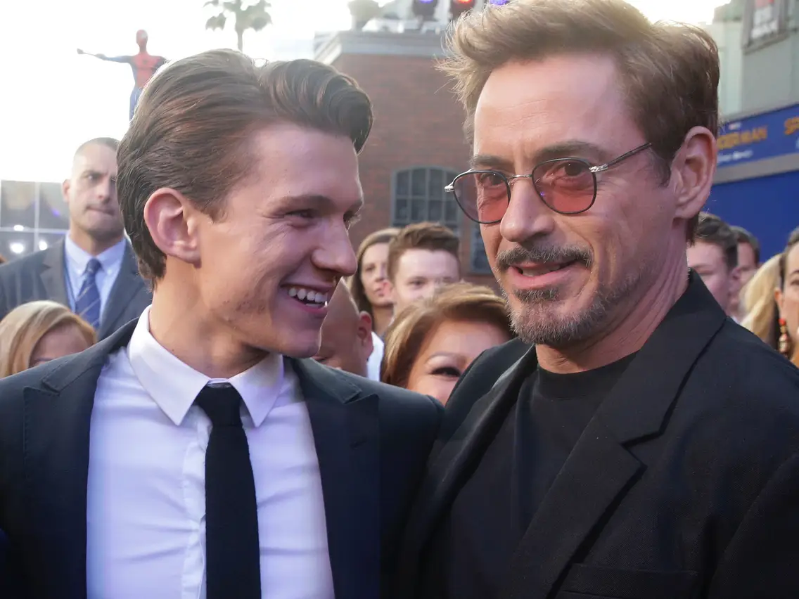 Robert Downey Jr. and Tom Holland