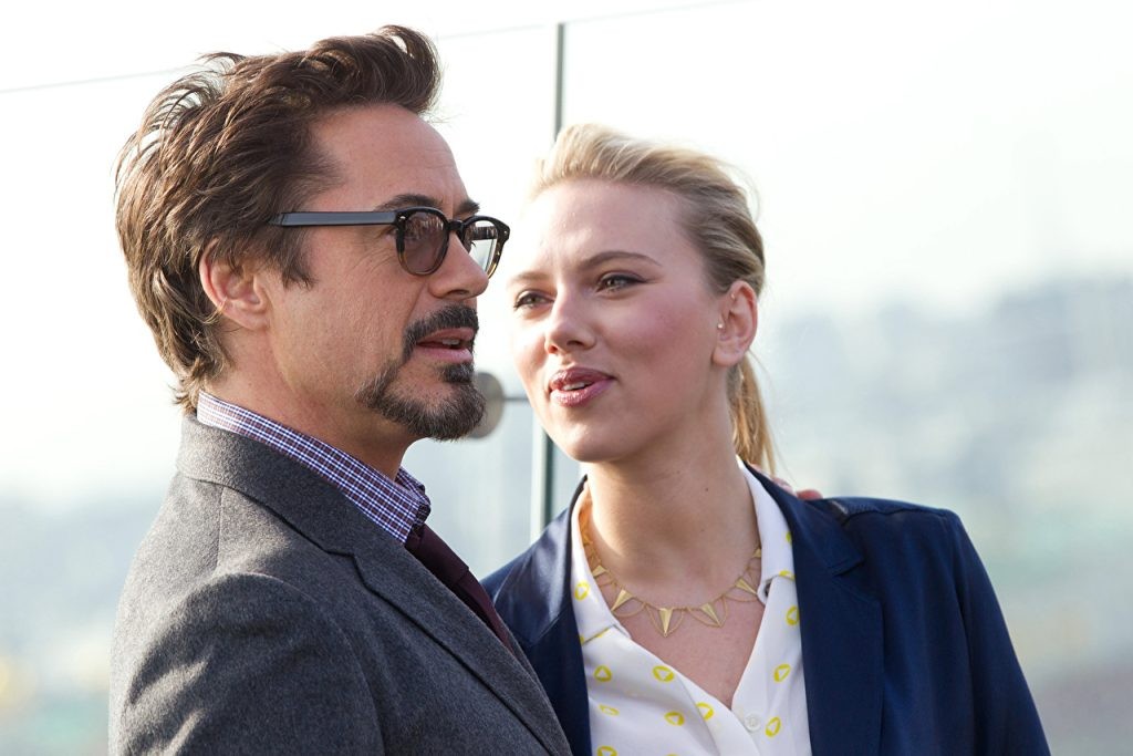 Robert Downey Jr. expletively congratulated Scarlett Johansson in his video