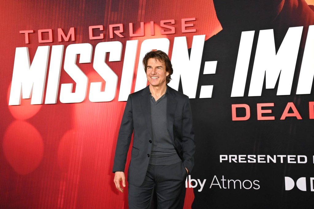 Tom Cruise at the premiere of Mission: Impossible - Dead Reckoning Part One