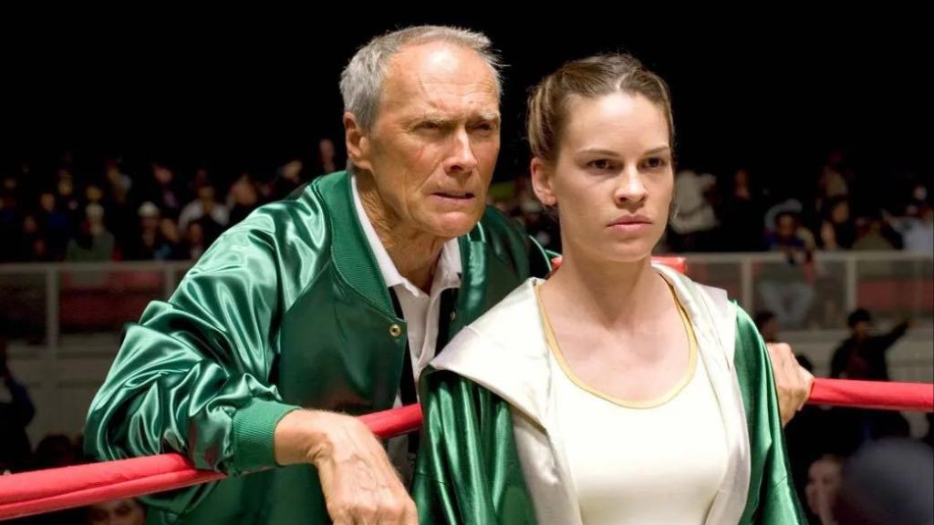 Clint Eastwood and Hilary Swank 