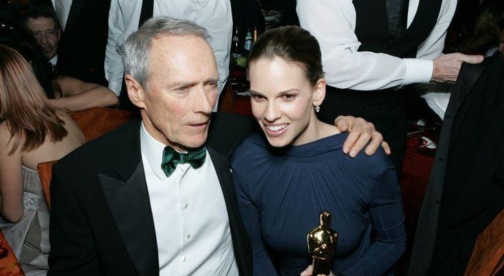 Clint Eastwood and Hilary Swank