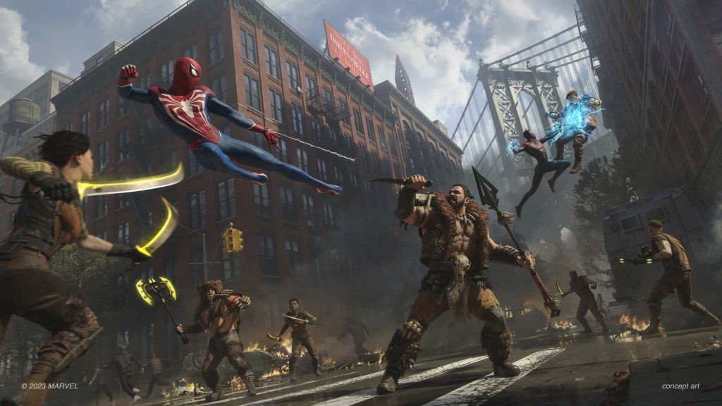 Ahead Of Monumental SDCC Appearance Marvel's Spider-Man 2 Gets A Head Of Steam With Train Art