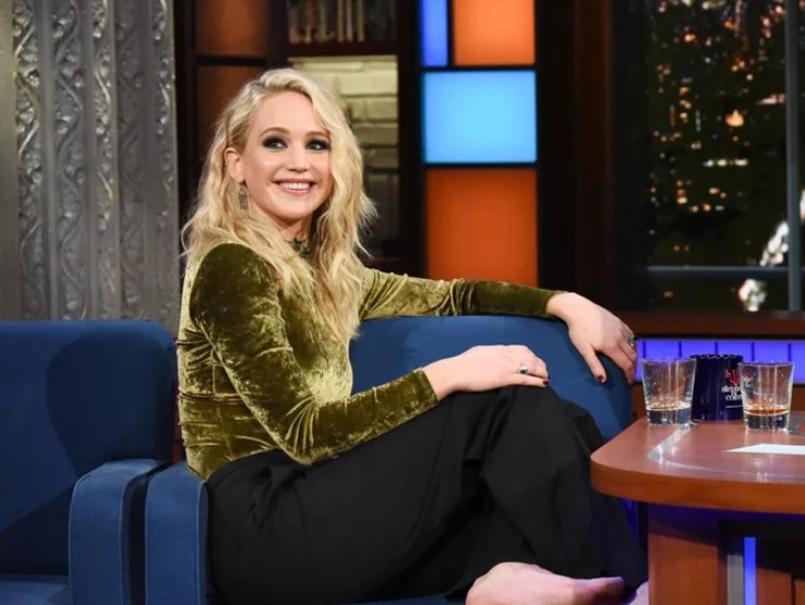 Jennifer Lawrence on The Late Show with Stephen Colbert