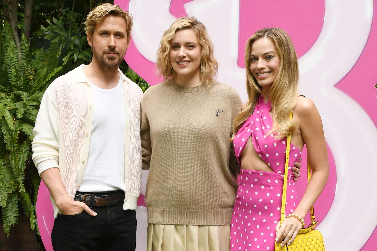 Ryan Gosling, Greta Gerwig, and Margot Robbie Barbie 