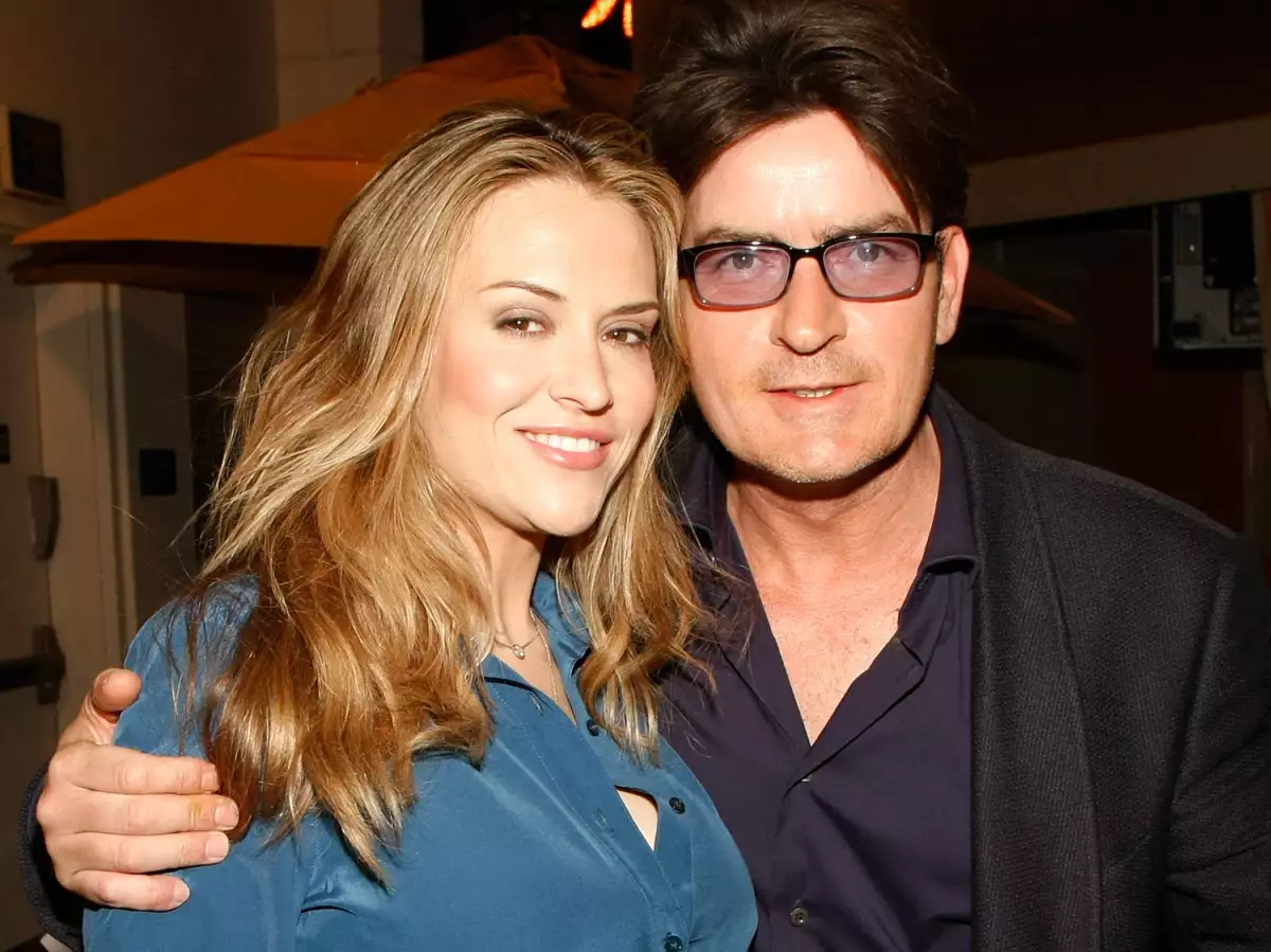 Charlie Sheen with ex-wife Brooke Mueller