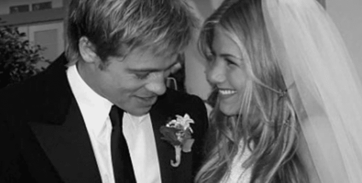 Jennifer Aniston and Brad Pitt wedding Photoshoot