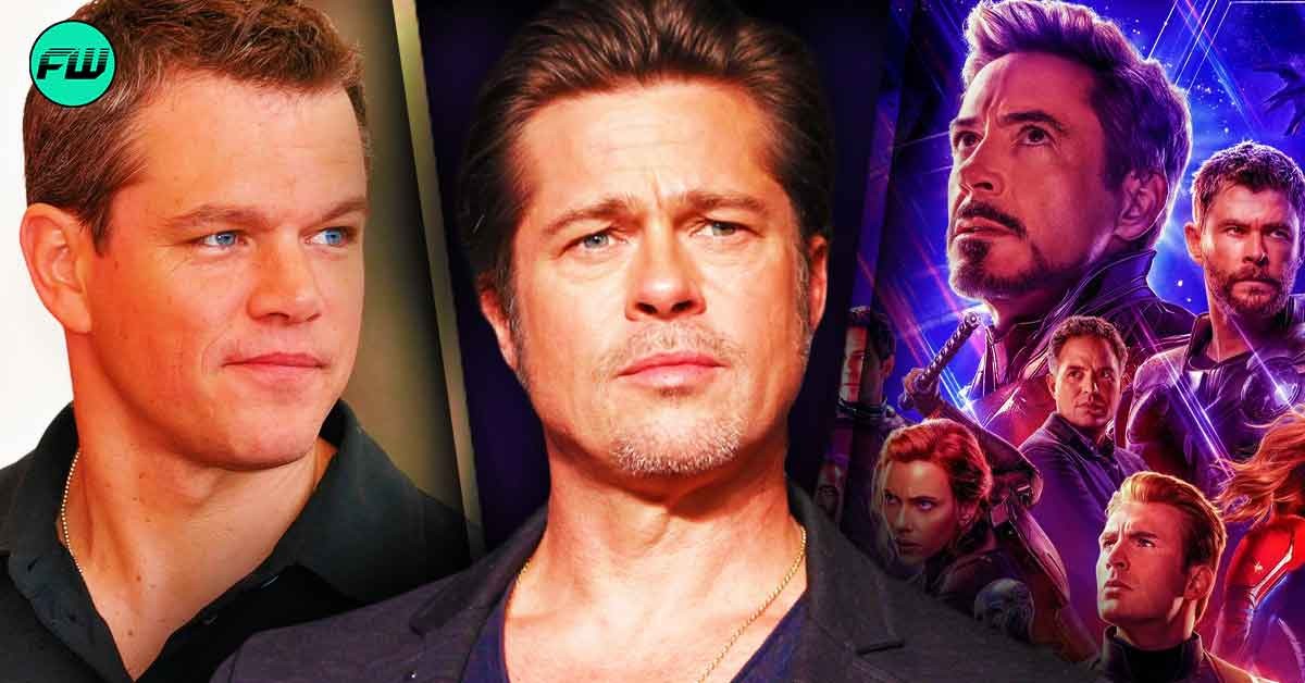 Before Giving Matt Damon His Role in $295M Oscar Winning Movie, Brad Pitt Refused to Lead $1.6B Franchise Because of This Marvel Star