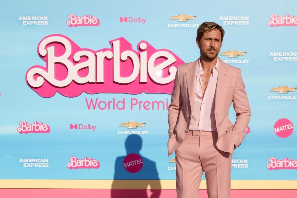 Ryan Gosling at the premiere of Barbie (2023).