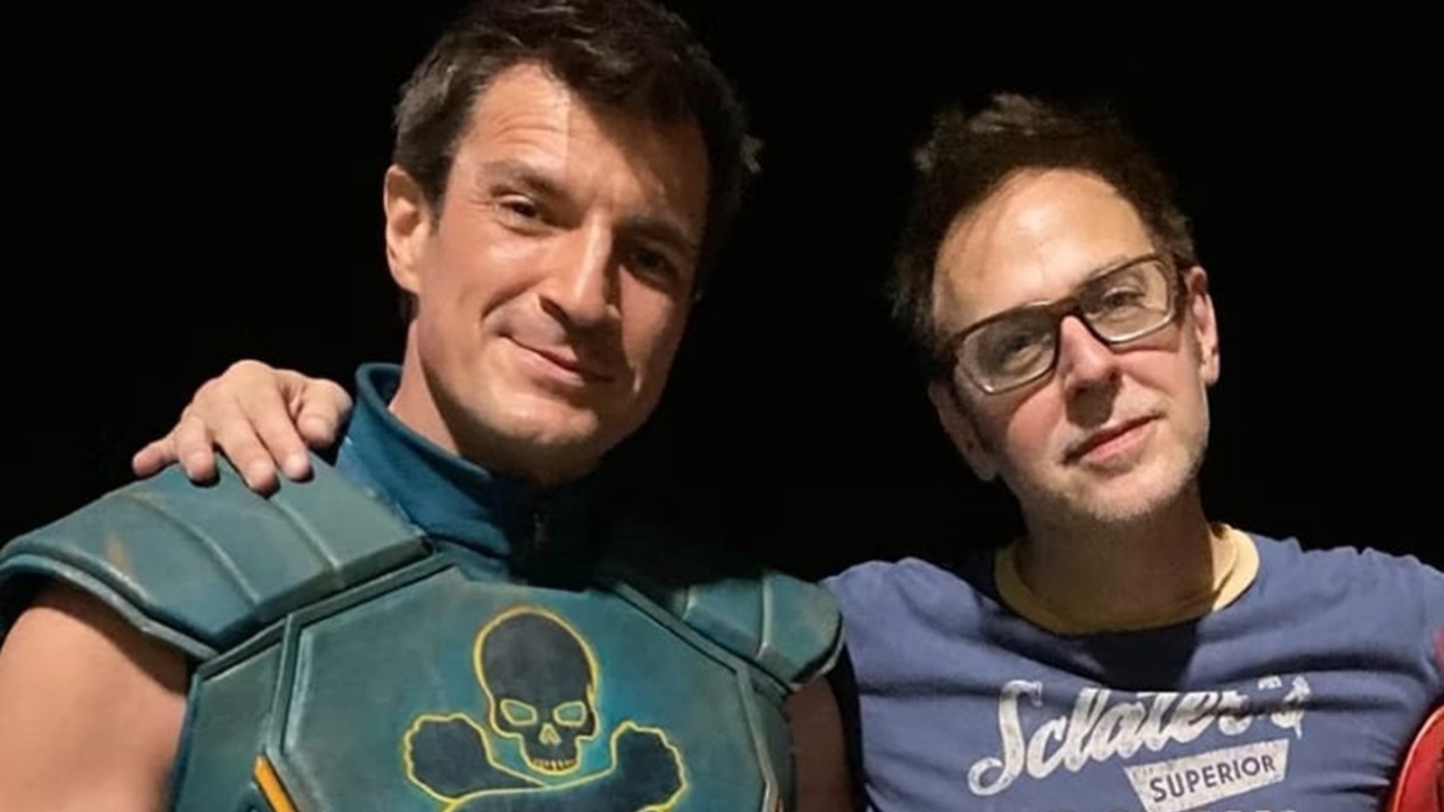 Nathan Fillion and James Gunn