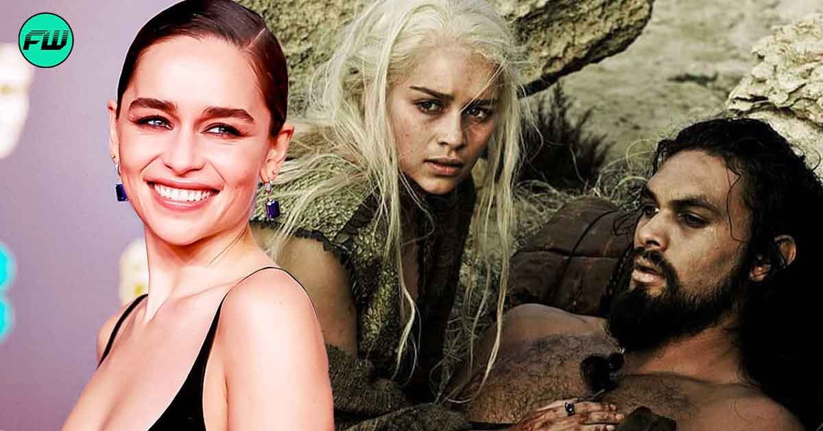 "It's huge, it's pink and I don't want to do it": Emilia Clarke Could Not Stop Laughing During Violent S*x Scene With Jason Momoa