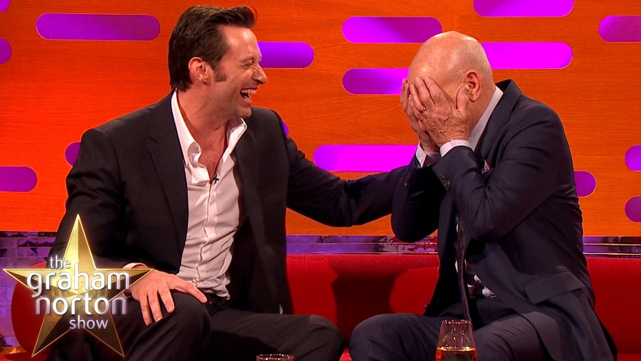 Hugh Jackman and Patrick Stewart on The Graham Norton Show | BBC