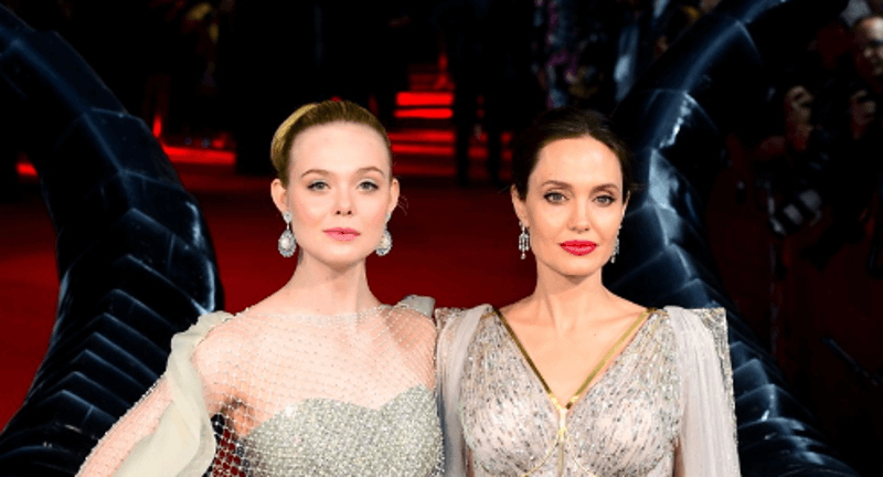 Angelina Jolie and Elle Fanning 