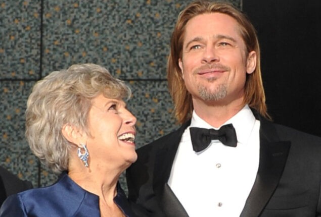 Brad Pitt and his mother Jane Etta Pitt