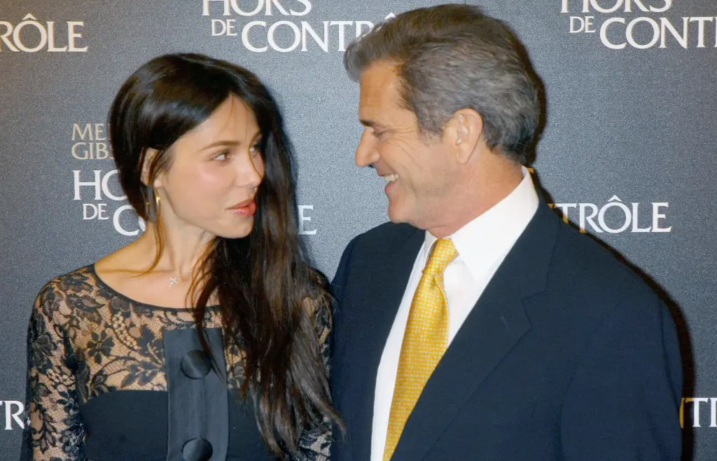 Oksana Grigorieva and Mel Gibson