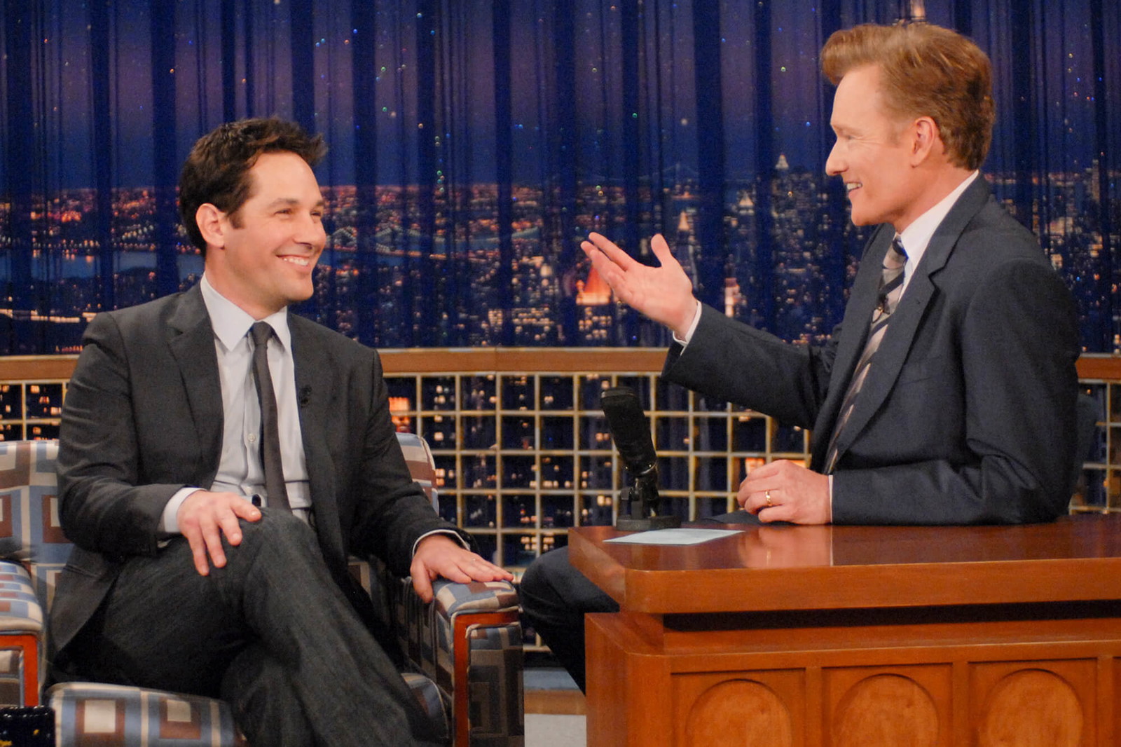 Paul Rudd with Conan O'Brien 