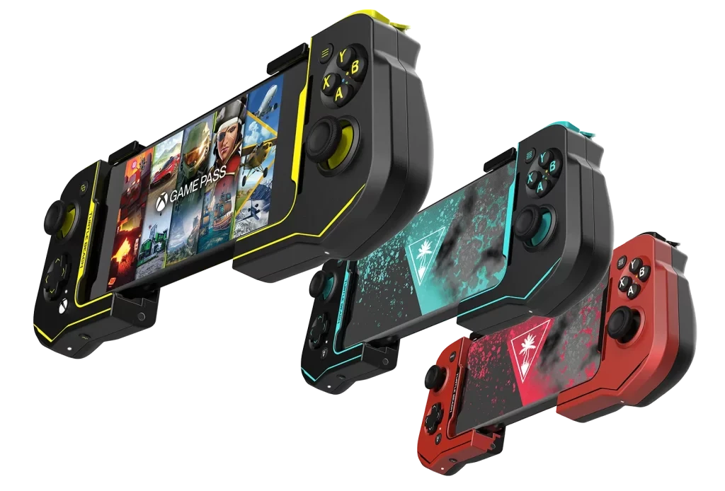 The three Colour schemes for the Atom Controller 