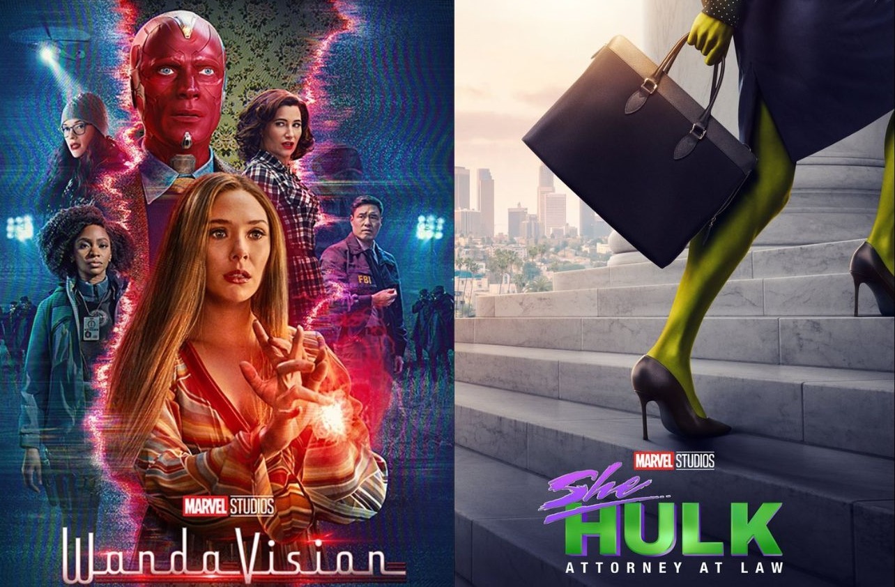 WandaVision and She-Hulk: Attorney at Law posters